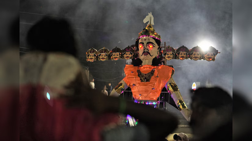 With burning of Ravan’s effigies, people…