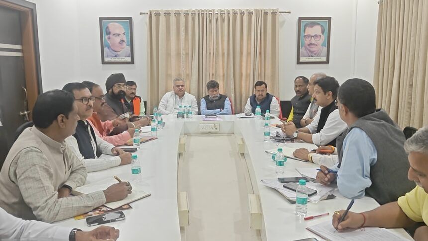 BJP held marathon meetings to review the organisational elections and to plan the strategy for civic and panchayat elections