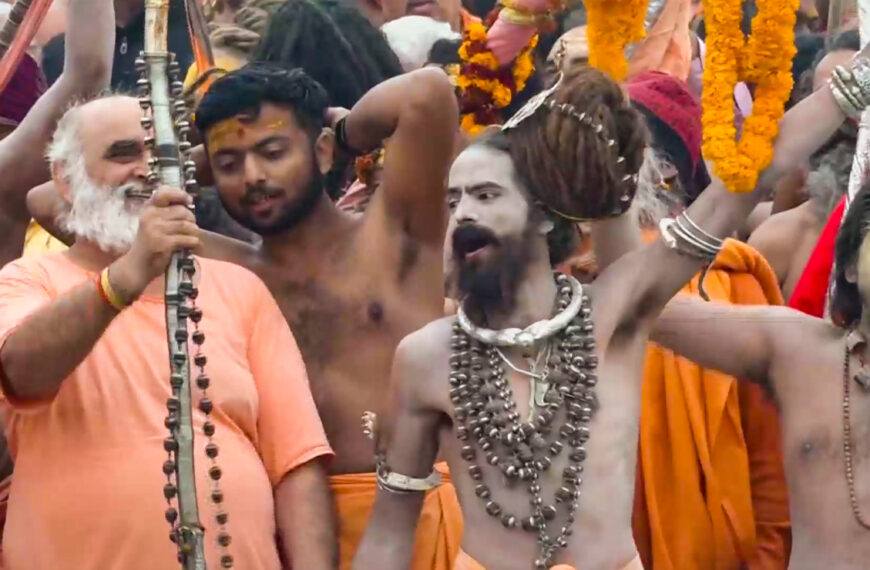 Naga sadhus took holy dip on&hellip;