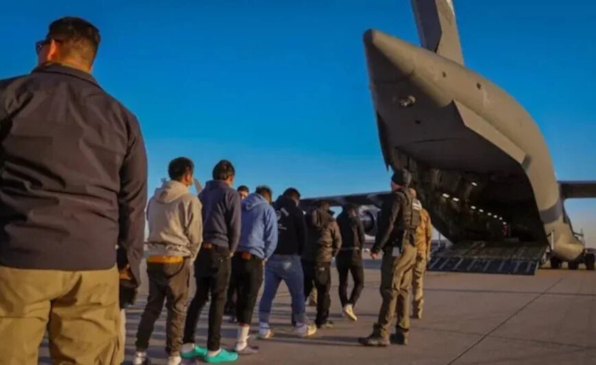 The plane carrying Indians deported from&hellip;