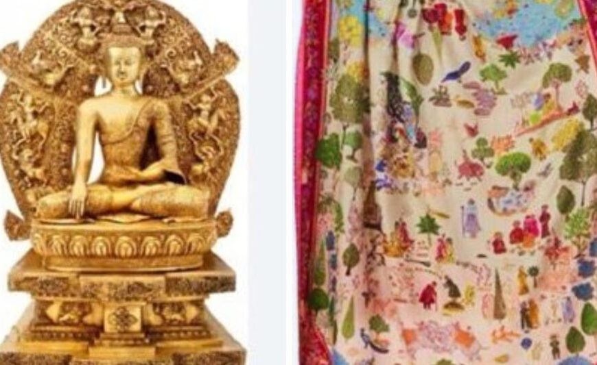 Buddha statue to Thai King, silk&hellip;