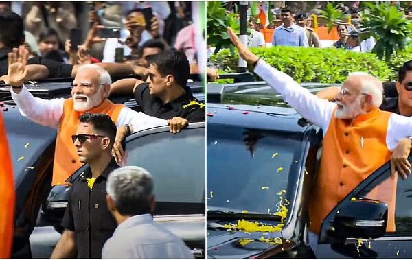 PM Modi Gujarat Visit Live: PM Modi’s roadshow in…