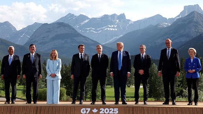 G7: G-7 countries with Israel in the fight against Iran; called Tehran the root cause of instability in West Asia