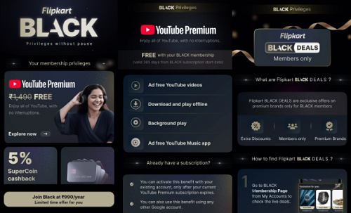 Flipkart Launches A Tailored Premium Subscription ‘Flipkart Black’, Putting…