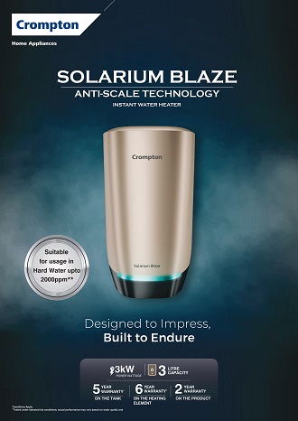 Crompton Introduces Solarium Blaze ‘Designed To Impress & Built…