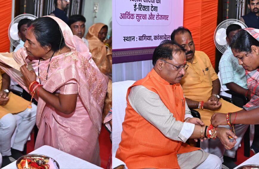 Chief Minister Vishnu Deo Sai Celebrates Raksha Bandhan with Jashpur’s Sisters