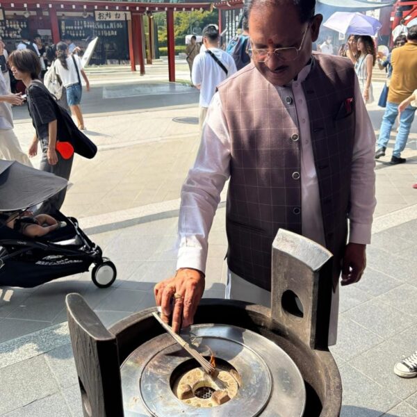 CM Sai Offers Prayers at Tokyo’s Historic Asakusa Temple…