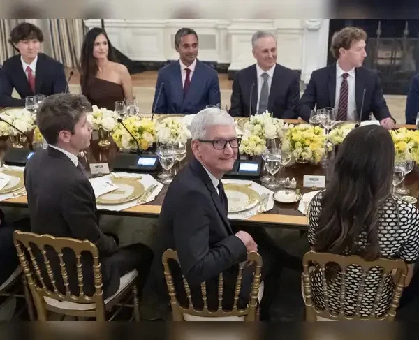 Definitely a high IQ group Trump hosts tech CEOs…