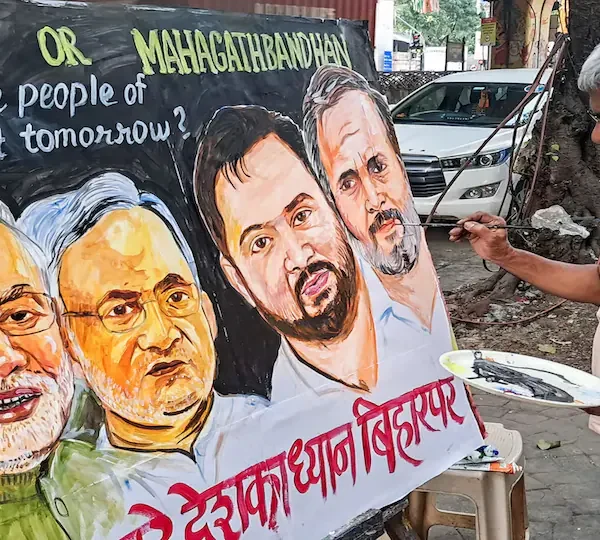 NDA takes early lead in Bihar polls as counting…