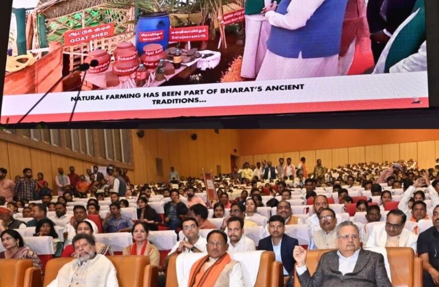 Chief Minister Vishnu Deo Sai listens to the 128th episode of ‘Mann Ki Baat’.