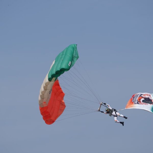 The Air Force team performed a thrilling air show…