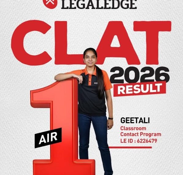 CLAT 2026: Geetali Gupta from 'Toprankers-Legal Edge' Claims AIR 1 in CLAT 2026; Institute Bags 1, 2 & 3 Once Again