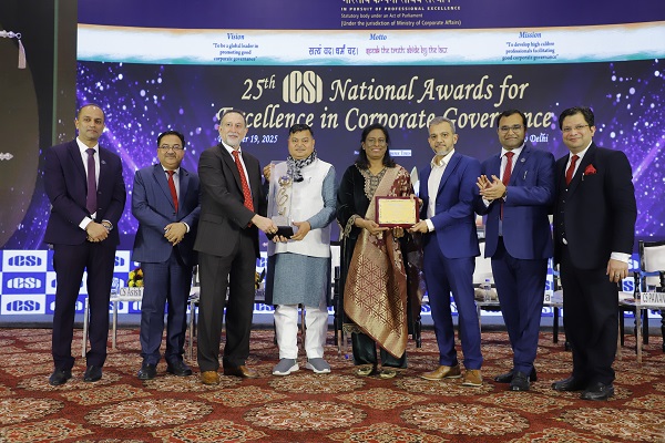 Greaves Cotton Limited Recognised as "Best Governed Company – Listed Segment: Emerging Category" at the 25th ICSI Award