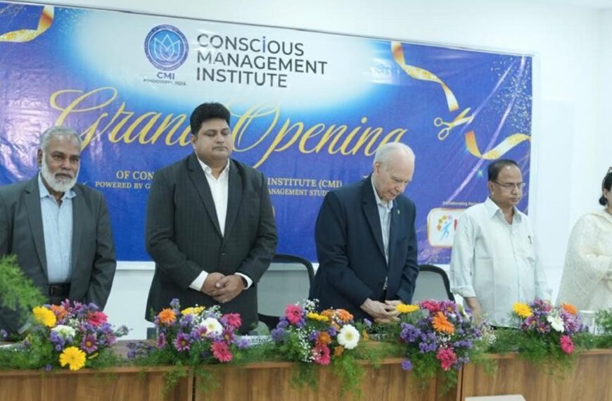 Conscious Management Institute Opens in Puducherry&hellip;