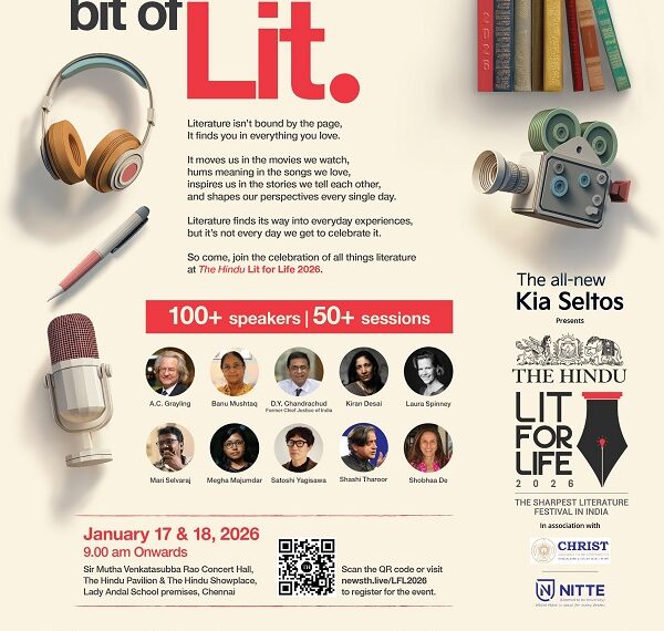 The Hindu Lit For Life 2026 Returns to Chennai on January 17 & 18