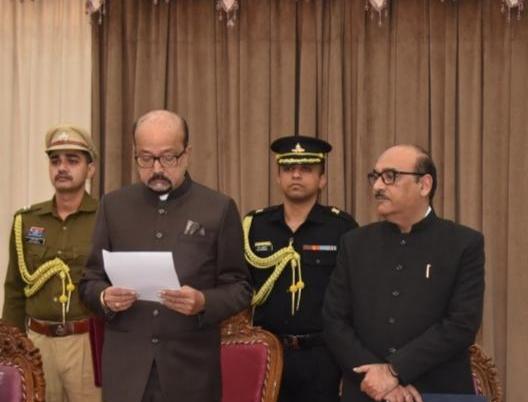 Governor Deka administers the oath of office to Amitabh&hellip;