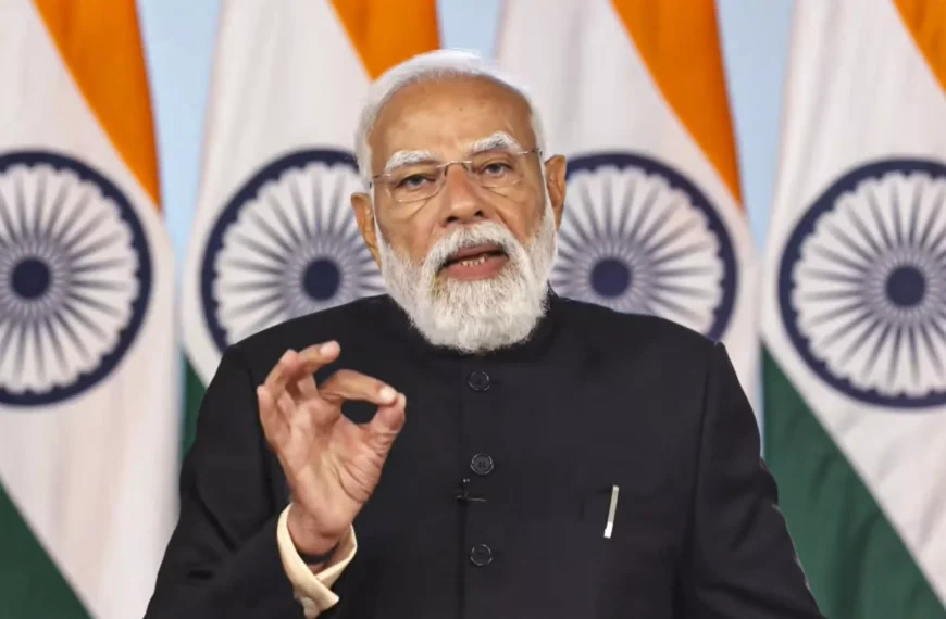 Prime Minister Narendra Modi virtually addresses the 18th Rozgar Mela. PM Modi distributed more than 61,000 appointment letters to the newly appointed youth in various government departments and organisations under the Rozgar Mela initiative. (@NarendraModi/YT via PTI Photo)