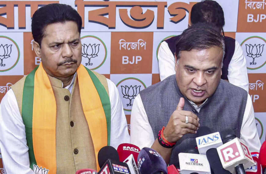 Former Assam Congress Chief Bhupen Borah Joins BJP; Himanta Welcomes Him