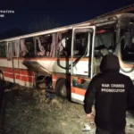 Russian Drone Hits Bus in…