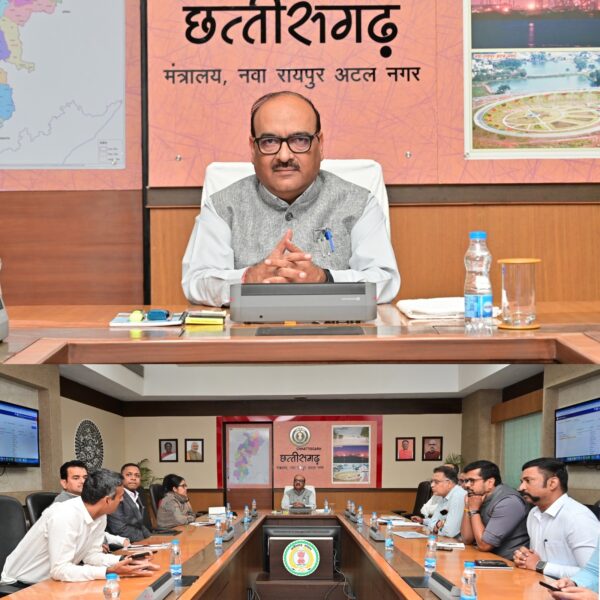 Chief Secretary reviews Nava Anjor Vision @ 2047 Monitoring Portal at Mantralaya Mahanadi Bhawan