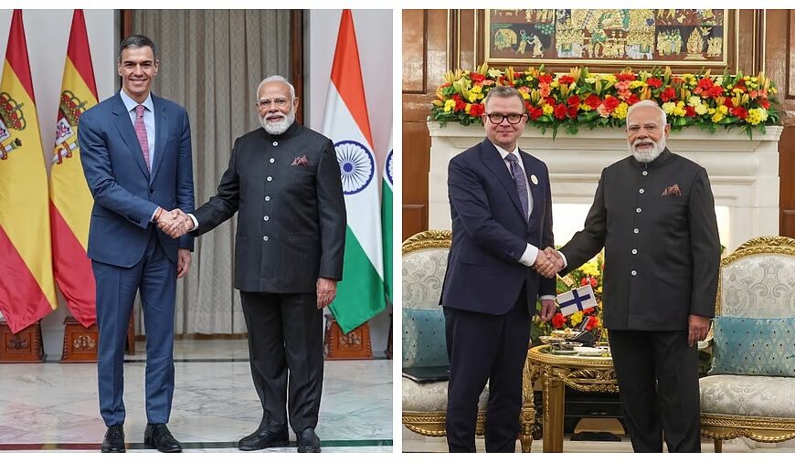 PM Modi meets president of Spain, PM of Finland; says India-EU FTA ushers in golden era