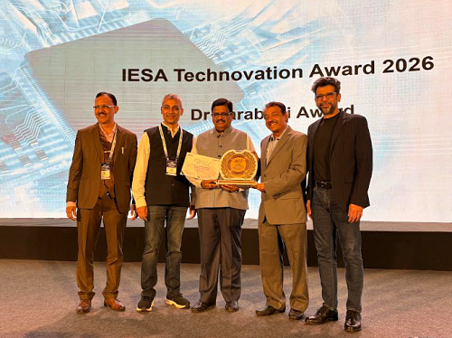 Three Decades of Impact: Mr B.V. Naidu Honoured with 'IESA Sarabhai Award' for Shaping India's ESDM Legacy