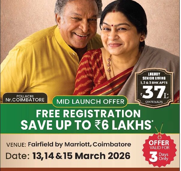 Srinivasa Palms' Redefines Retirement Living with India's First 3-in-1 Luxury Senior Living Concept