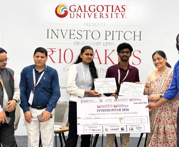 Galgotias University Hosts 'Galgotias Investo Pitch 2026', Awards Grants…
