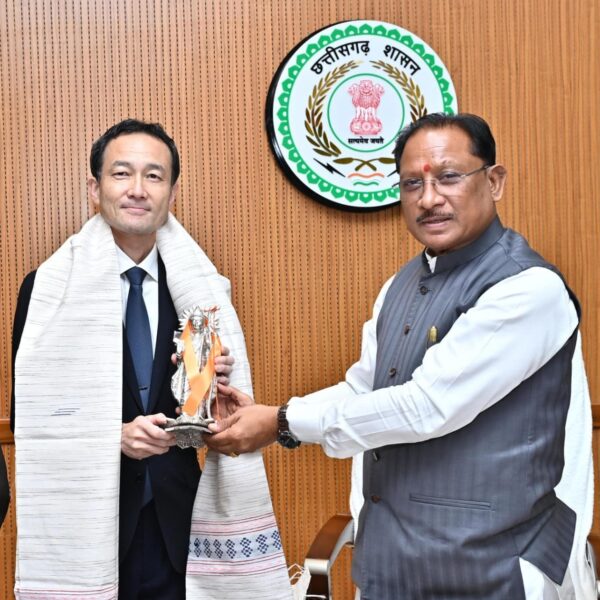 Japan Embassy Minister Calls on Chief Minister of Chhattisgarh Vishnu Deo Sai