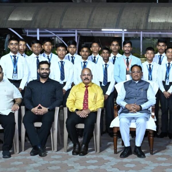 Students of The Great India Sainik School Secure Third Place in National Military Pipe Band Competition; Chief Minister Sai Congratulates