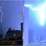 Lightning Strikes Burj Khalifa: Stunning&hellip;