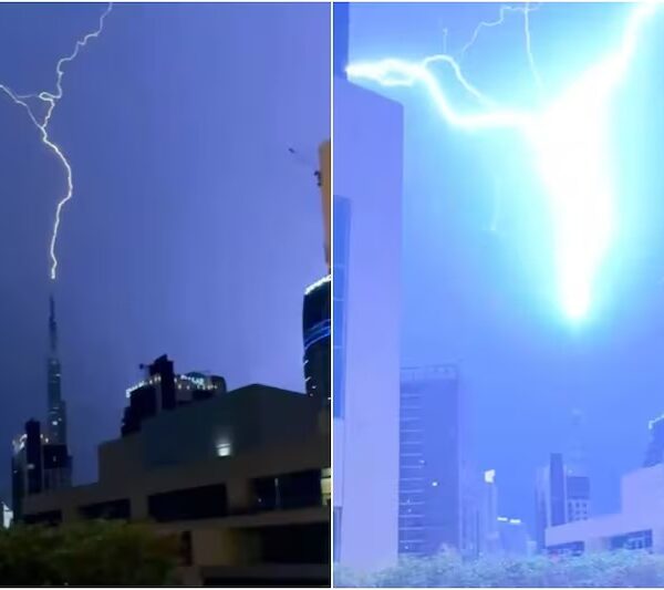 Lightning Strikes Burj Khalifa: Stunning Video Surfaces