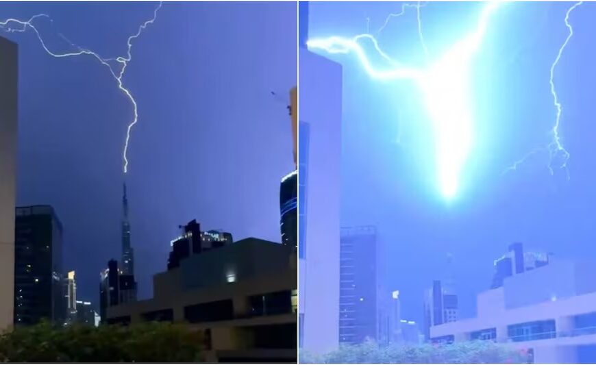 Lightning Strikes Burj Khalifa: Stunning Video Surfaces