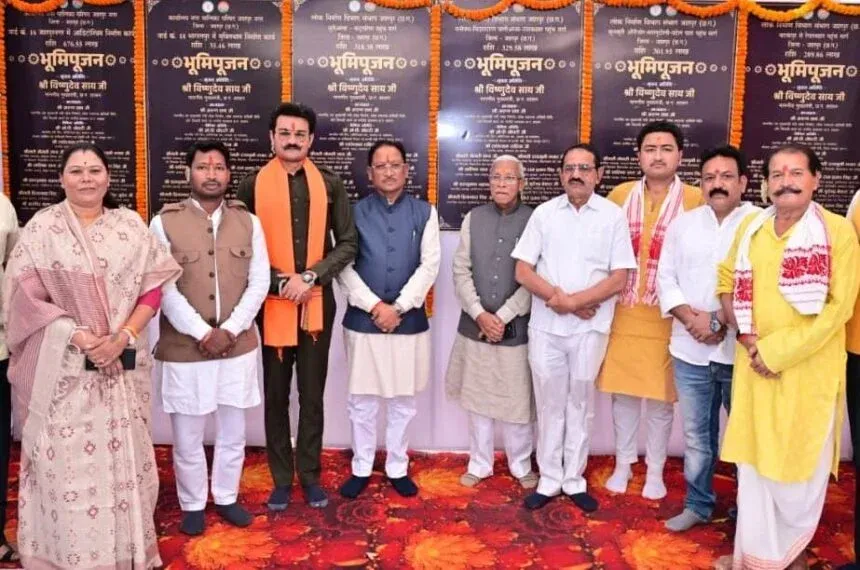 Jashpur Gets Development Boost: Chief Minister Vishnu Deo Sai Performs Bhoomipujan for 6 Development Works Worth Rs 19.51 Crore