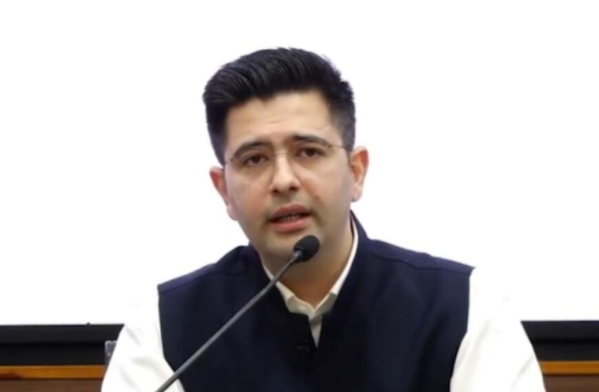 Raghav Chadha, six AAP MPs join BJP