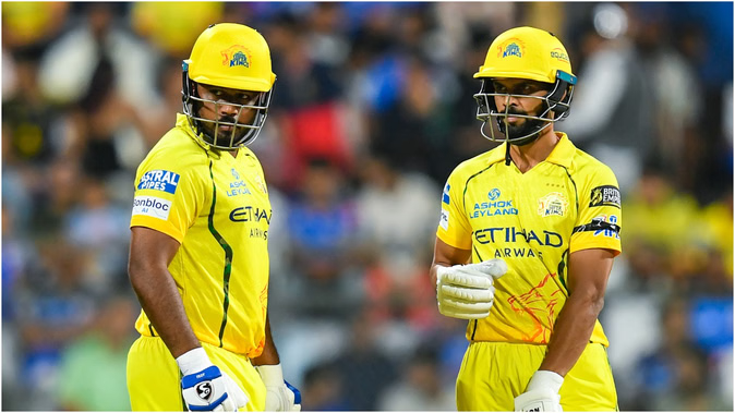 MI vs CSK Live Score: Samson’s Half-Century; Chennai’s Score Crosses 110 for the Loss of Three Wickets