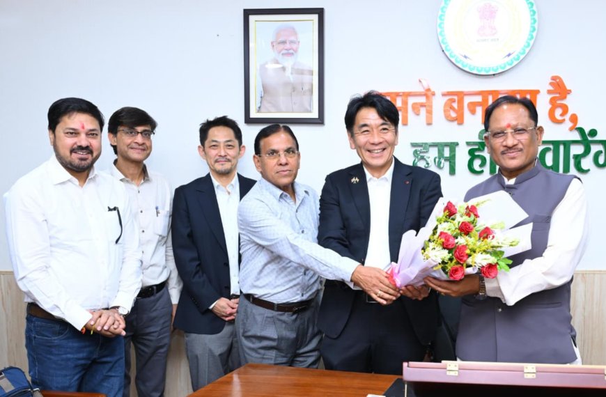 Japanese Delegation Pays Courtesy Visit to Chief Minister Vishnu Deo Sai