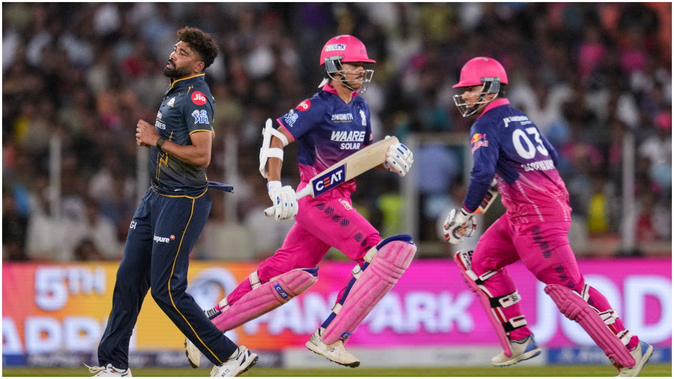 GT vs RR Live Score: First Blow for Gujarat—Kumar Kushagra Out for 18 Runs; Sai Sudharsan Scores a Half-Century.