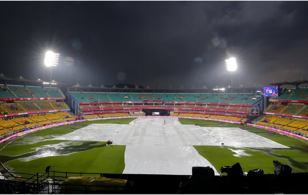RR vs MI Live Score: Rain plays hide-and-seek in Guwahati; toss delayed as the ground remains under covers.