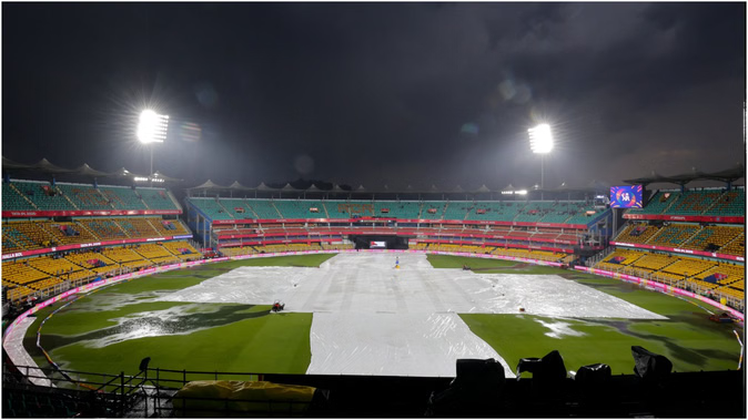 RR vs MI Live Score: Rain stops in Guwahati; covers removed from the field; toss likely soon.