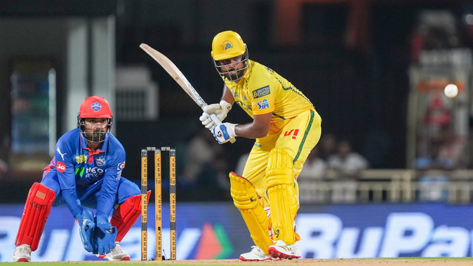 CSK vs DC Live Score: Chennai’s score crosses 120 for the loss of one wicket; Sanju wreaks havoc, forging a half-century partnership with Ayush.