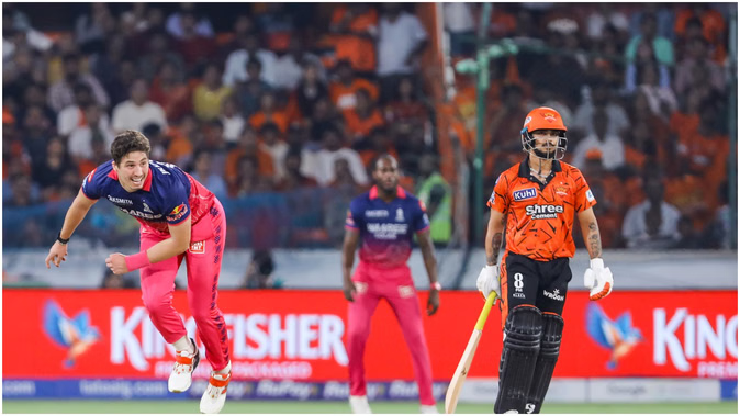 SRH vs RR Live Score: Half-century partnership between Ishan Kishan and Heinrich Klaasen; Hyderabad’s score crosses 110.