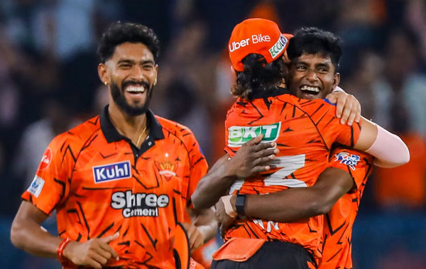 SRH vs RR Highlights: Hyderabad Defeats Rajasthan by 57 Runs; Prafull and Sakib Claim Four Wickets Each