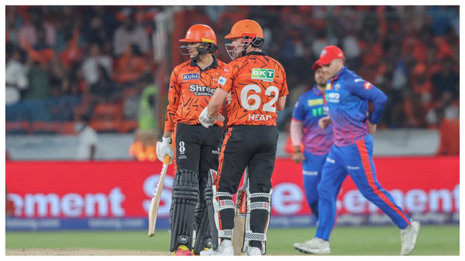 SRH vs DC Live Score: Abhishek Sharma’s brilliant batting continues, Ishan also at the crease; Delhi claims one wicket