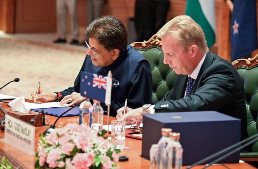 India, New Zealand ink “historic” free trade agreement, to be implemented later this year