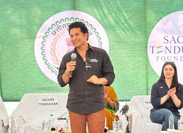 Sachin Tendulkar’s Visit to Chhattisgarh: Tells Children—‘There Are Thousands&hellip;