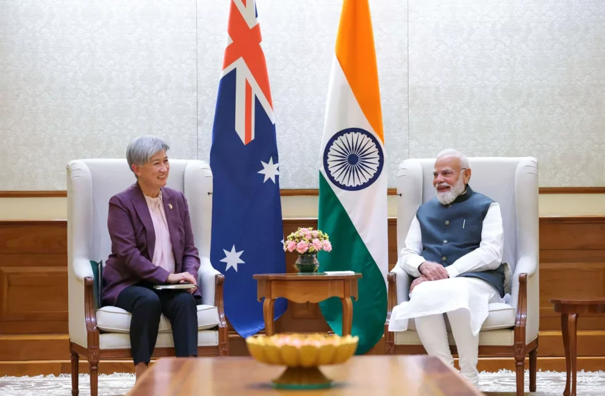 Australian Foreign Minister Penny Wong Meets PM Modi