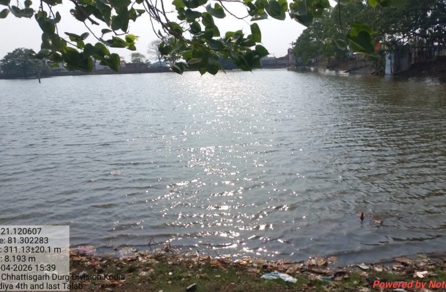 Canal water revives 4,755 drying ponds across Chhattisgarh amid severe summer
