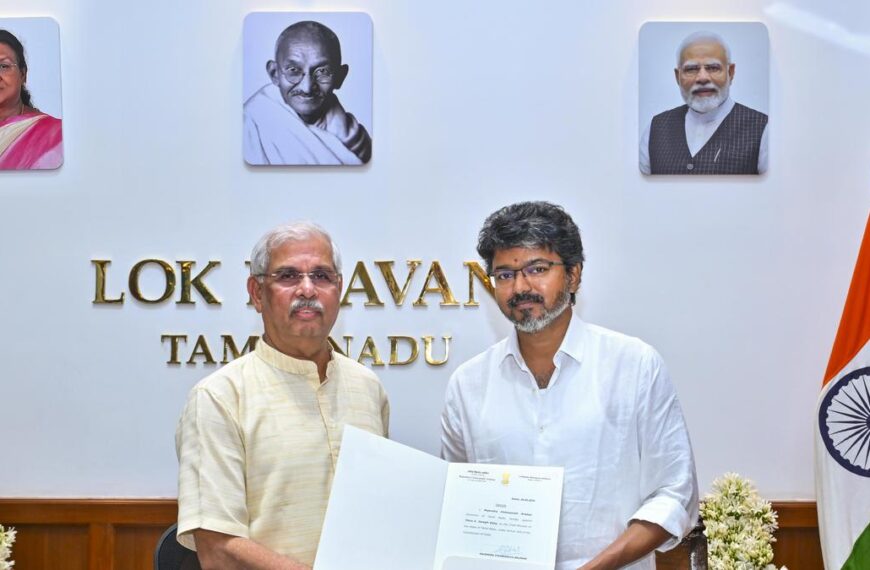 TVK president Vijay to be sworn in as Chief Minister on today at 10; T.N. set for coalition government