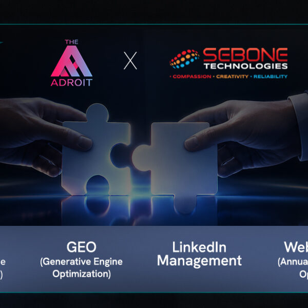 The Adroit Wins SEO, GEO, LinkedIn Management & Website AMC Mandate for Sebone Technologies